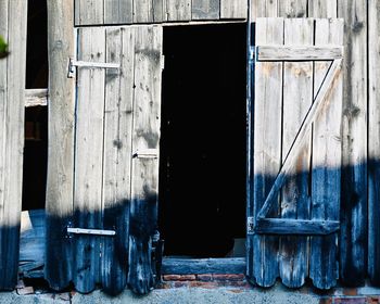 Lost places - open door of old house