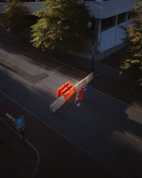 Traffic on road in city