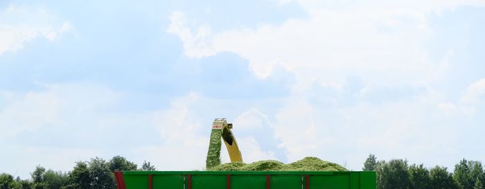 Panoramic view of trees against sky