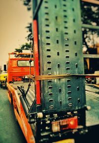 Close-up of red object