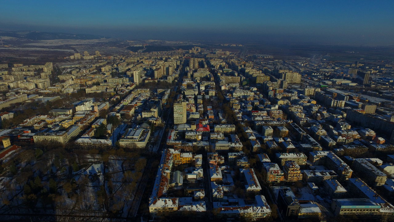 AERIAL VIEW OF CITY