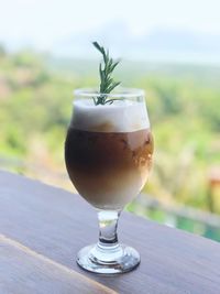 Close-up of drink on table