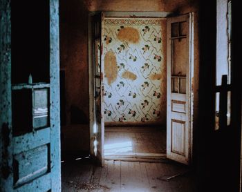 Interior of abandoned house