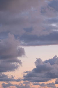 Low angle view of cloudy sky