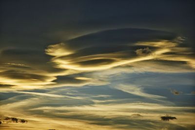 Low angle view of cloudy sky