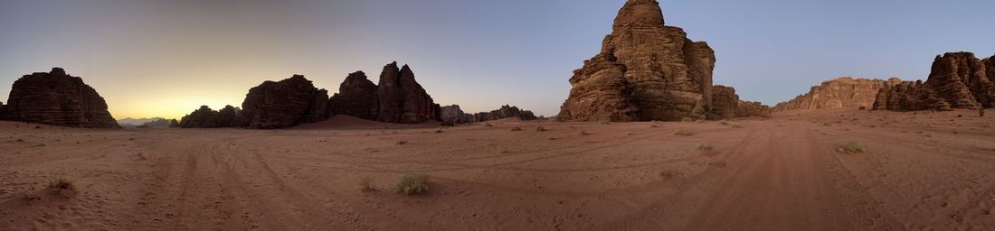 Panoramic view of desert