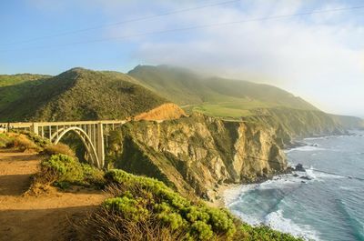 Bixby bridge by sea