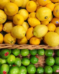 Full frame shot of oranges in market