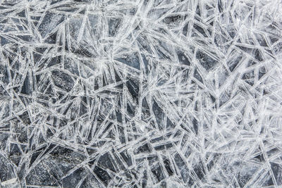 Full frame shot of snowflakes