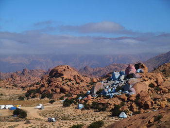 Mountains of south morocco. paint art.