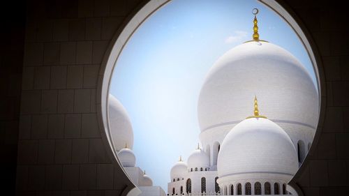 Low angle view of mosque