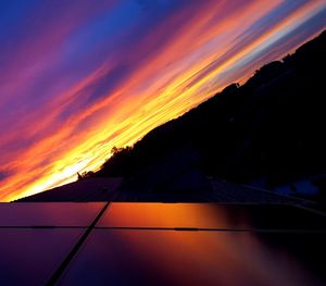 Scenic view of sunset against sky