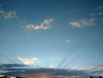 Low angle view of landscape against sky