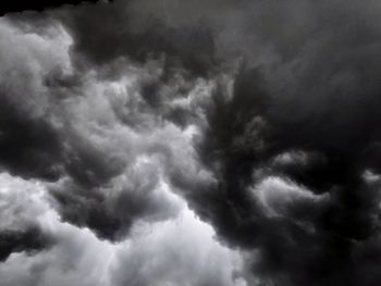 Low angle view of storm clouds in sky