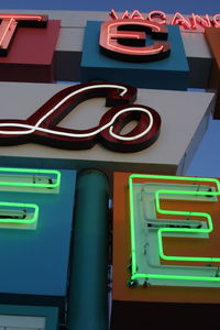 Low angle view of multi colored wall