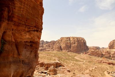 View of rock formations