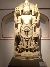 Close-up of statue in museum