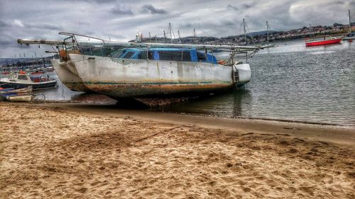 Boats in harbor