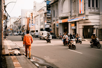 People on city street