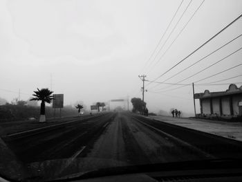 Railroad tracks against sky