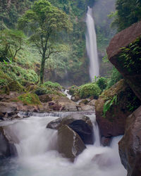 A beautiful view of cipendok waterfal