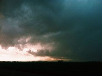 Dramatic sky over landscape