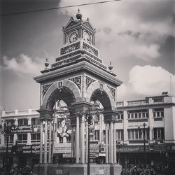 Low angle view of building against sky