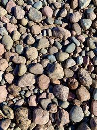 Full frame shot of stones