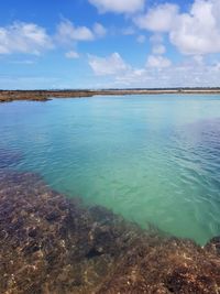 Scenic view of sea against sky