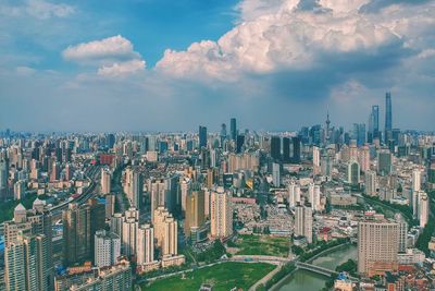 Aerial view of city