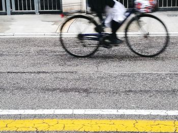 Bicycle on road