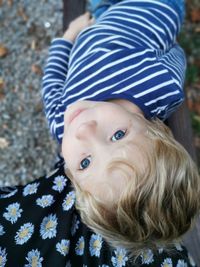 Close-up portrait of cute baby girl