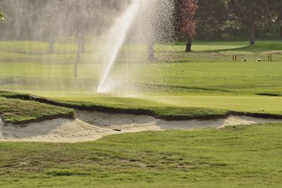 Scenic view of golf course