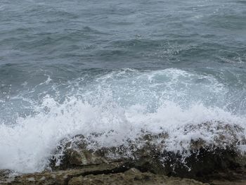 Scenic view of sea waves