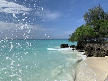 Scenic view of sea against sky