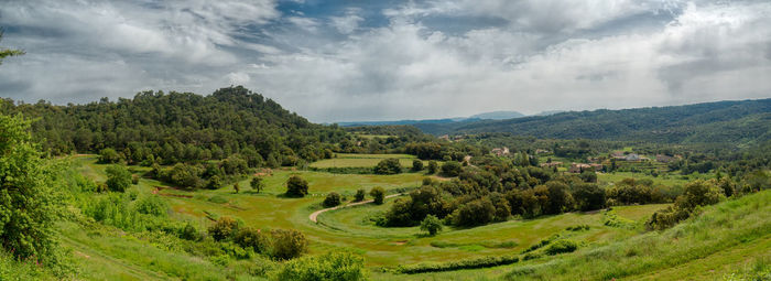 Panoramic view of landscape against sky