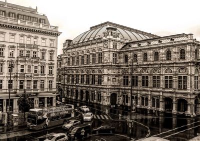 Low angle view of historical building against sky