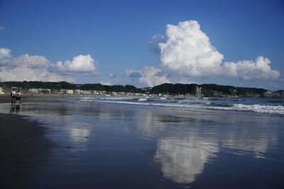 Panoramic view of sea against sky