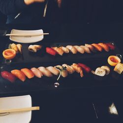 Variety of food on table