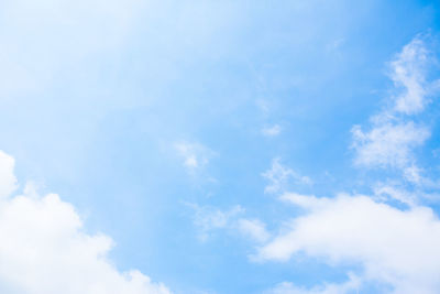 Low angle view of blue sky