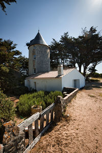 Historic building against clear sky