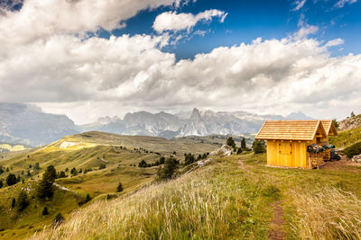 Panoramic view of landscape against sky