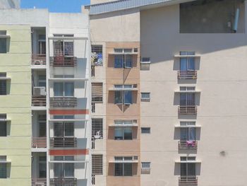 Low angle view of residential building