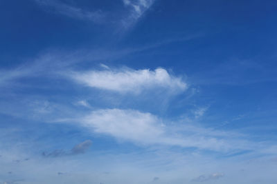 Low angle view of clouds in sky