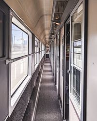 Train passing through window