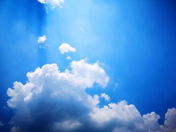 Low angle view of clouds in sky