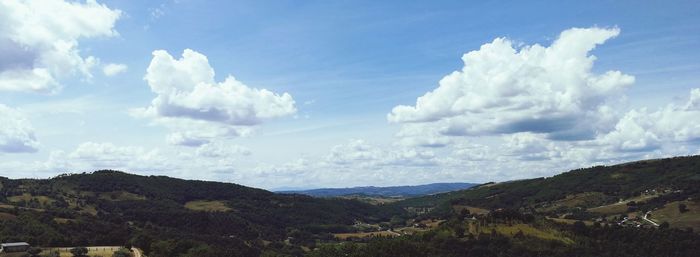 Panoramic view of landscape against sky