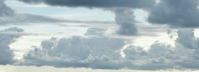 Aerial view of clouds over landscape