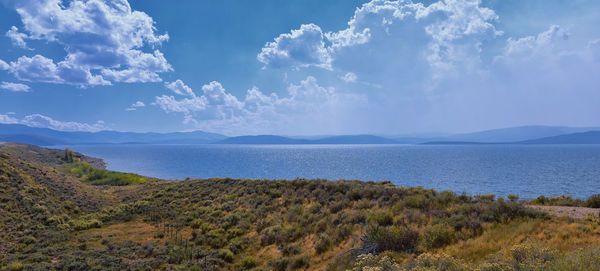 Strawberry reservoir bay highway 40 daniels summit heber  duchesne uintah basin, utah, usa.