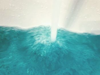 Close-up of splashing water in sea